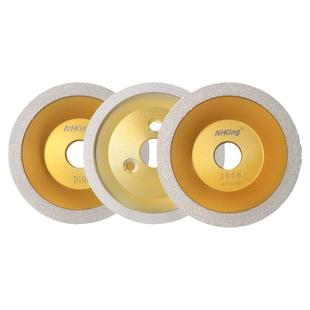 NHK钎焊钻石砂轮碗型磨轮磨刀机合金三孔油轮45°90°金刚石磨片