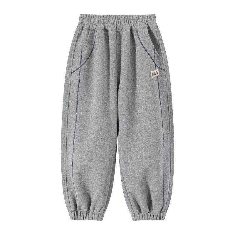 小象汉姆男童运动裤秋冬款儿童冬装加绒裤子宽松2025新款男孩大童