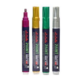 Filolang费洛朗金属色平行笔12色平头油漆笔补漆笔哥特体花体英文藏文书法美术艺术字体金色银色彩金签名笔