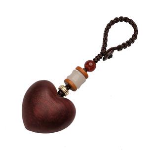 心上人挂饰雕刻名字紫檀木爱心挂件创意情人节七夕礼物情侣表白