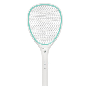 雅格电蚊拍充电式超强力新款家用大容量锂电池灭蚊子电网拍打苍蝇