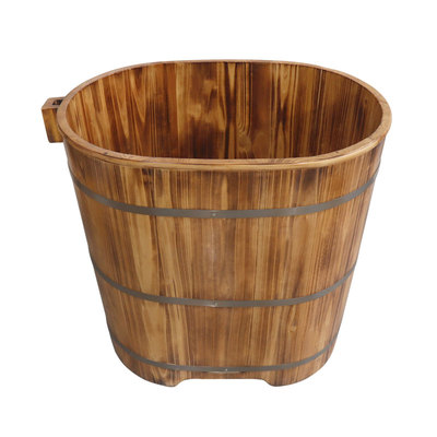 沐悦川成人实木带盖香杉木加高桶