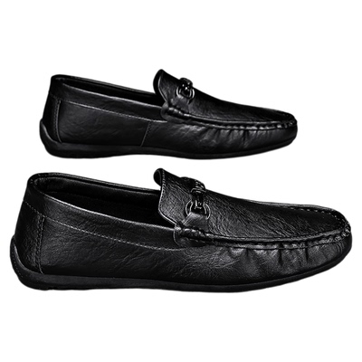 豆豆鞋男秋季一脚蹬软底透气男鞋