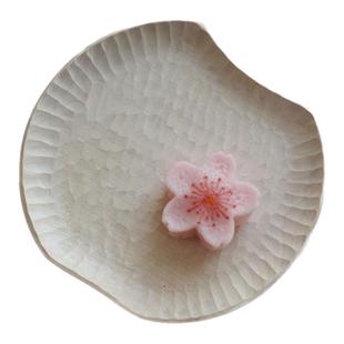 VAST无垠器皿大漆苹果盘手工茶盘壶承甜品碟新中式家用不规则托盘