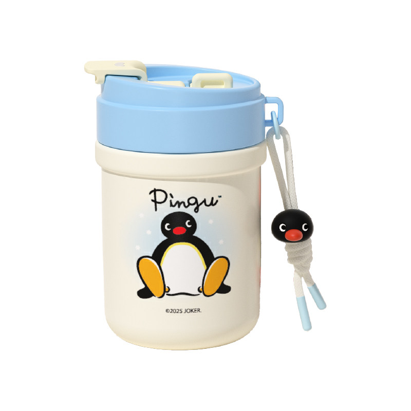 言仓Pingu联名企鹅保温杯双饮杯