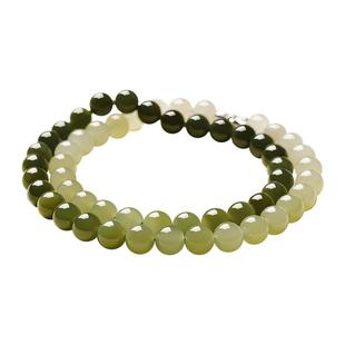 宫里上新和田玉项链女正品天然玉石串珠颈链毛衣链生日礼物送妈妈