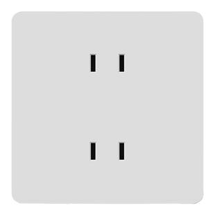 86型四孔插座墙壁多功能二二插4两位二孔2孔多孔家用暗装开关面板