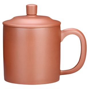 01号7.5级泥底槽清茶杯大容量老板杯紫砂盖杯办公室泡茶杯紫砂杯