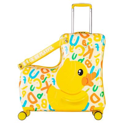B.DUCK小黄鸭可坐可骑儿童行李箱