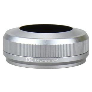 JJC 适用富士X100VI遮光罩X100S X100t X100F X100V X100配转接环可装原镜头盖 替代LH-X100 49mm滤镜 配件