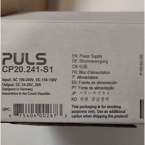 询价下单CP20.241-S1/AC100-2 普尔世电源 可开发票