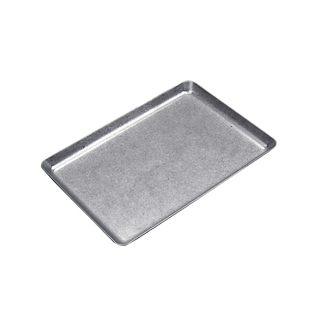 不锈钢复古长方形盘日式做旧雪花碟烤肉店平盘方形浅盘平底烧烤盘