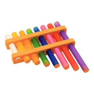 排箫8管儿童制作材料包手工diy自制彩虹塑料小学科学实验声音音符