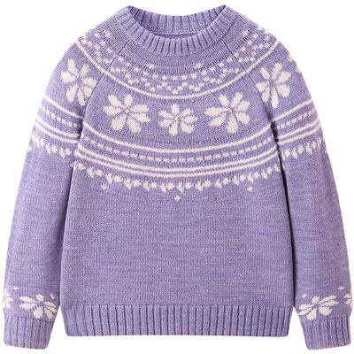 太平鸟女童秋冬费尔岛毛套衫