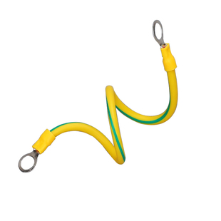 紫铜桥架跨接线黄绿双色连接线太阳能光伏板接地线4/6平方软铜线