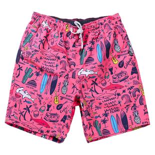 Graffiti Print Shorts for Men Quick-Dry Surfing Beach Pants