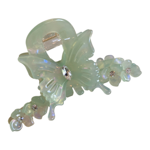 高级感洋气时尚蝴蝶 超好看的高级抓夹发量少中号半扎鲨鱼夹醋酸