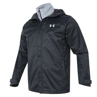 UA安德玛冲锋衣男户外三合一抓绒内胆休闲运动夹克外套1300663