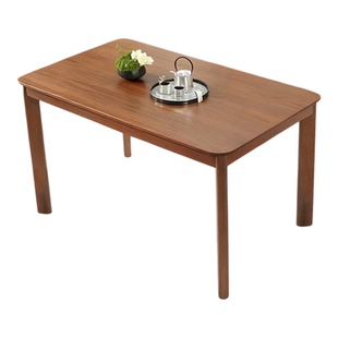 华日家居新中式乌金木餐桌饭桌餐台餐椅餐桌椅现代中式小户型家具