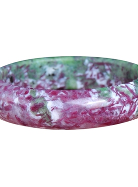 孤品天然缅甸红绿宝手镯异象女宝