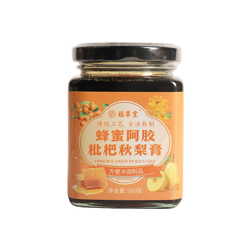 蜂蜜阿胶枇杷秋梨膏居家风味膏滋