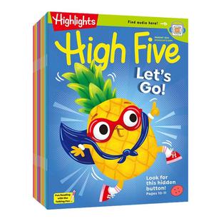 【送音频】Highlights High Five 2025年美国英文原版杂志书刊儿童阅读英语国外期刊杂志少儿读物英语杂志2024支持小达人点读