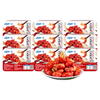 国联麻辣大号小龙虾尾加热即食熟食夜宵新虾冷冻非鲜活生鲜新鲜