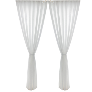 加厚窗帘纱帘纱成品白纱飘窗纱隔断客厅半遮光白色透光不透人窗纱