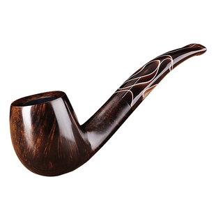 石楠木男士过滤烟斗老式实木烟锅旱烟斗烟袋锅烟丝烟草专用配件