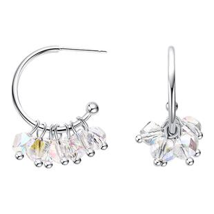 胡可同款abyb糖衣梦境耳环圈圈百搭耳钉轻奢高级素圈耳饰礼物耳圈