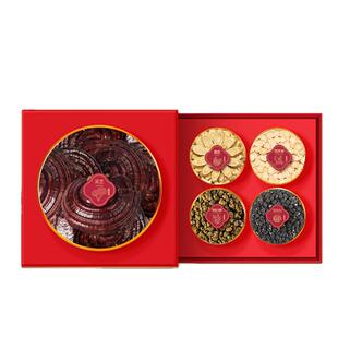 灵芝礼盒装长白山足龄非野生赤灵芝滋补泡酒中草药材礼品年货送礼