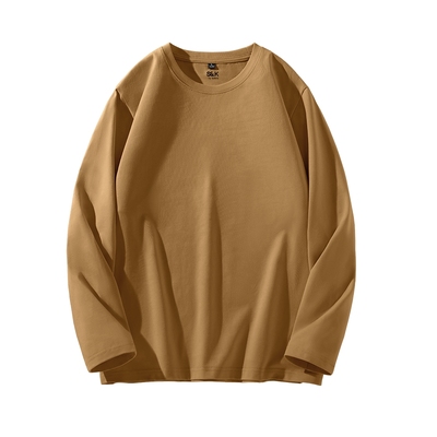 重磅纯棉长袖t恤男秋冬季打底衫