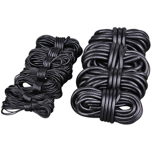 头层黑色真牛皮绳 圆皮绳DIY手工材料宠物编织绳手链项链绳串珠线