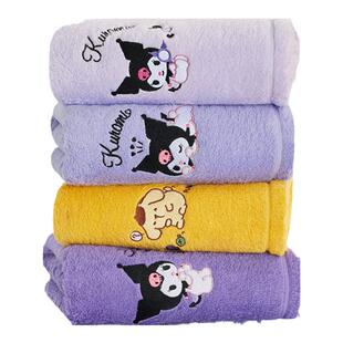 三利库洛米布丁狗联名浴巾2025新款全棉女男款毛巾三件套纯棉大人
