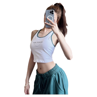 运动背心女美背吊带胸垫防震瑜伽文胸速干外穿bra健身服内衣春夏