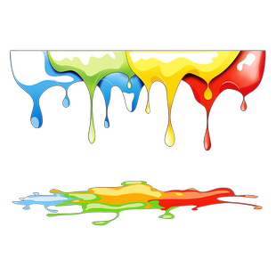 个性涂鸦汽车贴纸创意彩色颜料滴落车身车窗划痕剐蹭遮挡装饰贴纸