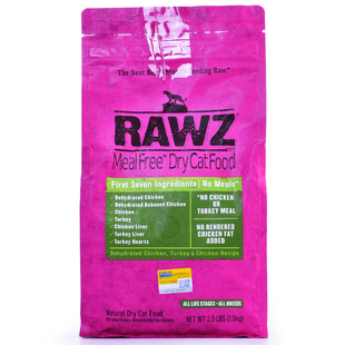 店长自用款●美国 RAWZ罗斯 低温慢煮系列 鸡肉三文鱼 全猫粮 1袋