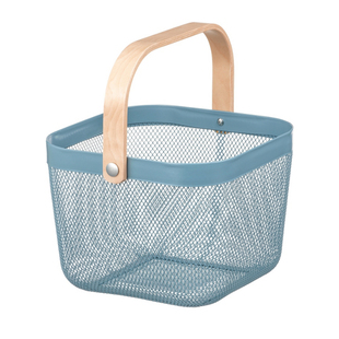 甄嘉宜网篮家用厨房浴室杂物收纳篮子金属手提篮水果蔬菜储物筐