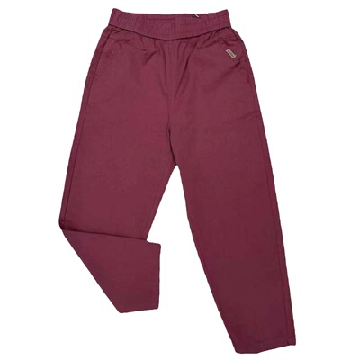 松紧腰韩版薄棉布八分裤透气吸汗