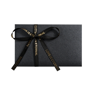 烫金黑色信封信纸情人节高级感浪漫七夕生日贺卡仪式感信笺纸信签手写纪念情书男友送女朋友稿纸有质感精致K1