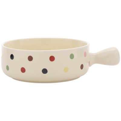 高颜值手柄碗卡通陶瓷沙拉水果碗