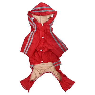 防水中型犬比熊博美雨披两脚雨衣