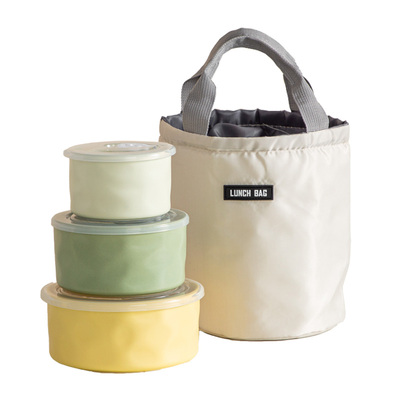 陶瓷保鲜碗可微波炉加热便当饭盒