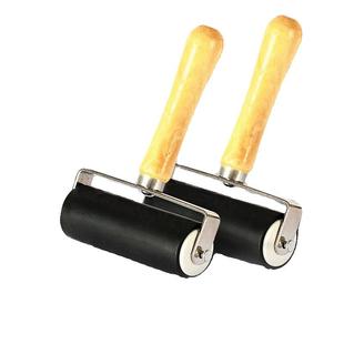 版画油墨滚筒滚轮橡胶工具美术颜料板画拓印用品入门木蘑菇绘画专业