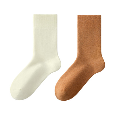 2025新款爆款纯棉中筒袜秋季无骨