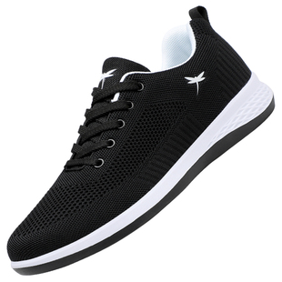 红蜻蜓男鞋2025新款秋冬休闲运动鞋男网面透气旅游鞋子中年爸爸鞋