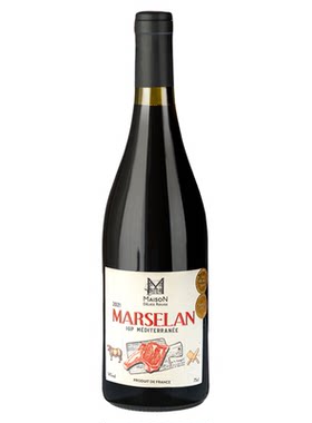 康缇缤马瑟兰原装配战斧牛排750ml配餐酒正宗干红葡萄酒法国