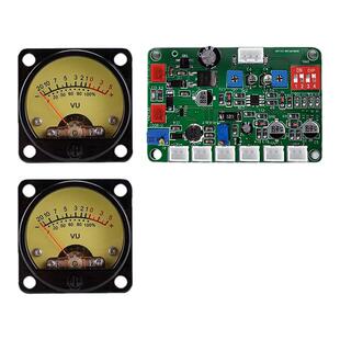 45mmVU电平表车载CD胆机功放音频表配驱动板LED黄色带背光调节