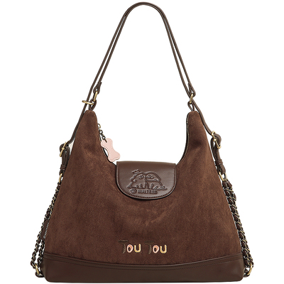 TOUTOU线条小狗托特包腋下双肩包