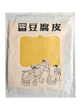 头层手工薄豆腐皮豆腐衣包馅肉卷无添加豆皮干货腐竹皮商用冲豆牌